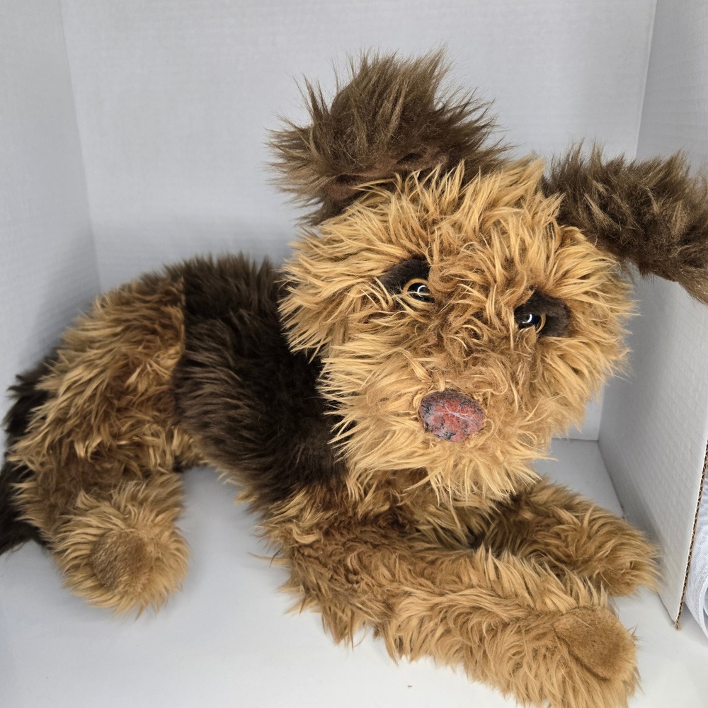 FAO Schwarz Fifth Avenue Vintage Brown Dog Plush Stuffed Animal Big Toy